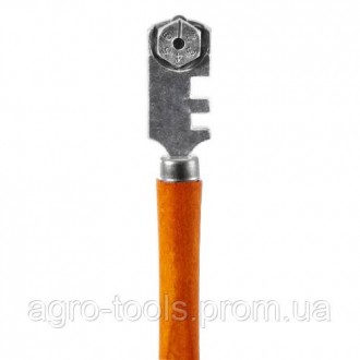 Склоріз 130 мм 6 ризиків дерев'яна ручка INGCO призначений для нанесення подряпи. . фото 3