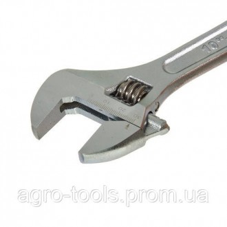 Ключ розвідний 250 мм (0-30 мм) INGCO має міцну конструкцію, широку ручку і зруч. . фото 5