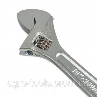Ключ розвідний 250 мм (0-30 мм) INGCO має міцну конструкцію, широку ручку і зруч. . фото 4