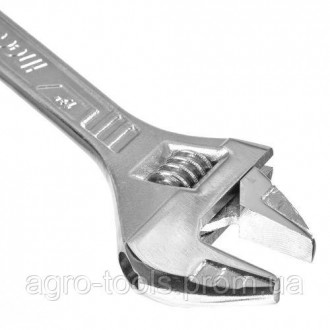 Ключ розвідний 300 мм (0-35 мм) INGCO має міцну конструкцію, широку ручку і зруч. . фото 7