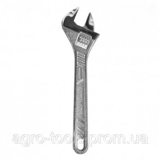 Ключ розвідний 300 мм (0-35 мм) INGCO має міцну конструкцію, широку ручку і зруч. . фото 4