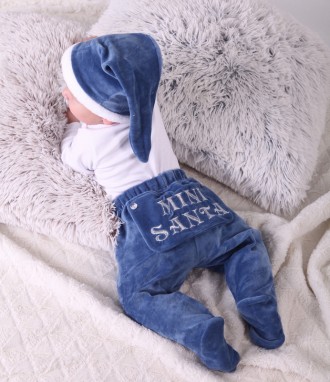 Новогодний комплект для малыша Mini Santa (синий). Львів. фото 1 Новогодний комплект для малыша Mini Santa (синий). Львів. фото 1