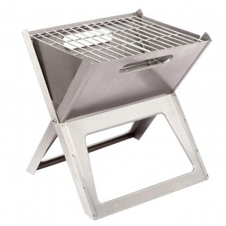 Гриль вугільний із жаростійкої нержавіючої сталі Bo-Camp Notebook/Fire Basket Compact Silver (8108347). Вінниця. фото 1 Гриль вугільний із жаростійкої нержавіючої сталі Bo-Camp Notebook/Fire Basket Compact Silver (8108347). Вінниця. фото 1