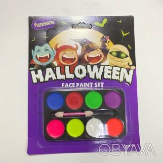 Набор красок для грима на Хэллоуин 5324 8 цветов