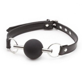 Metal Rod Silicone Ball Gags BlackThe total length is about 62cm, width is about. . фото 2