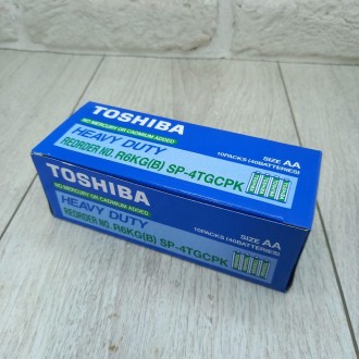 Батарейка Toshiba AА/R6 (солевые) 40штук. . фото 3