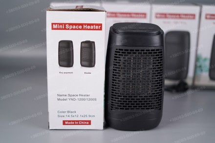 Купити міні-обігрівач повітрянагрівач Mini Space Heater ROOM Heater (YND-1200S) . . фото 4