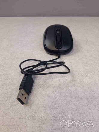 Дротова миша для правої та лівої руки, інтерфейс USB, для настільного комп'ютера. . фото 1