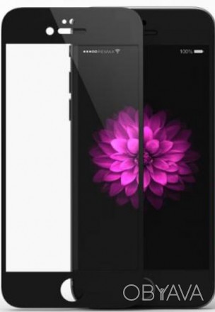 Защитное стекло 0.2mm Perfect iPhone 6/6s Tempered Glass black Remax 351004