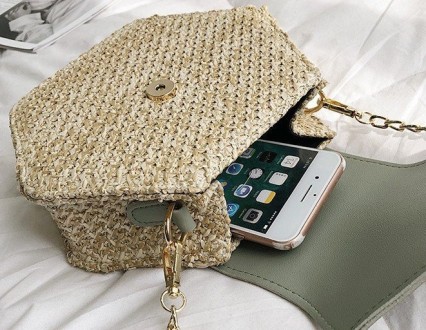 Женская мини сумочка клатч плетеная соломенная маленькая сумка шестигранная
Хара. . фото 4