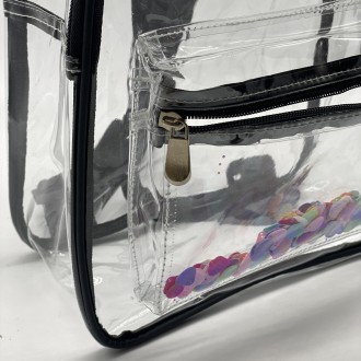 
Прозрачный мини-рюкзак
Стильный прозрачный мини-рюкзак. Выполненный с плотной с. . фото 9