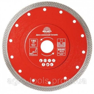 Алмазний диск Vitals Master Ceramic 180 мм призначений для чистого різу керамогр. . фото 2