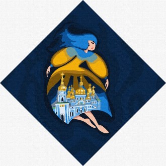 Картина для рисования по номерам Идейка Берегиня Михайловская 30x30см (KHO4915). Суми. фото 1 Картина для рисования по номерам Идейка Берегиня Михайловская 30x30см (KHO4915). Суми. фото 1