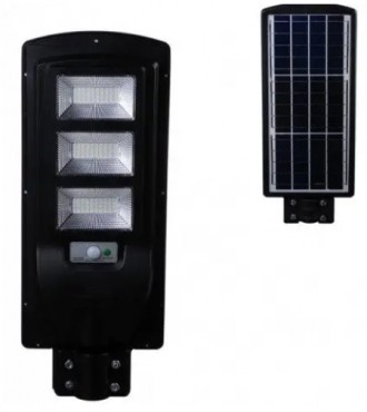 
Вуличний ліхтар, на стовп на акумуляторі сонячної панелі з датчиком руху solar . . фото 7