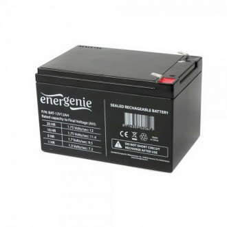Аккумуляторная батарея EnerGenie BAT-12V12AH 12В 12Aч 1000007. Луцк. фото 1 Аккумуляторная батарея EnerGenie BAT-12V12AH 12В 12Aч 1000007. Луцк. фото 1