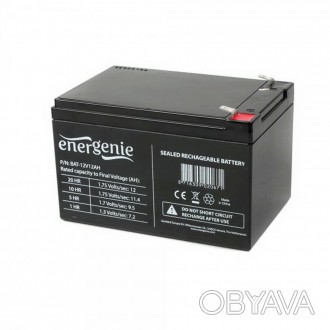Аккумуляторная батарея EnerGenie 12V 12Ah (BAT-12V12AH) используется для обеспеч. . фото 1