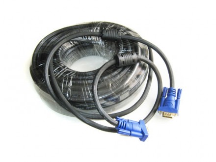 20-ти метровый VGA кабель предназначается для передачи видеосигнала аналогового . . фото 2