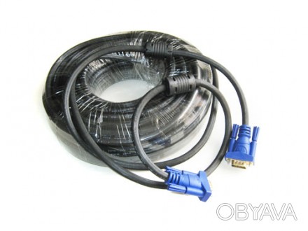 20-ти метровый VGA кабель предназначается для передачи видеосигнала аналогового . . фото 1