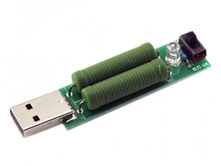 USB навантажувальний резистор, навантаження зі свіч 1А/2А може використовуватися. . фото 2