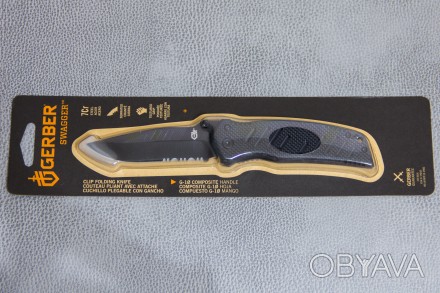 НОВИЙ Ніж Gerber Swagger - стильна модель складного ножа з комбінованим лезом, щ. . фото 1