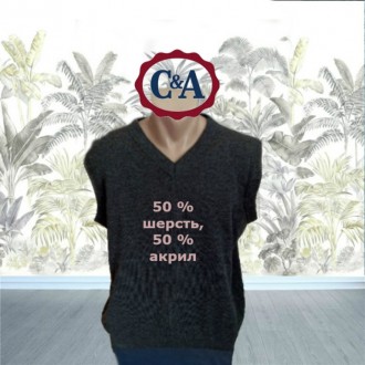 C&A Canda Жилет мужской полушерстяной графит меланж L. Чернігів. фото 1 C&A Canda Жилет мужской полушерстяной графит меланж L. Чернігів. фото 1