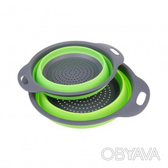 
Силиконовый дуршлаг COLLAPSIBLE FILTER BASKETS станет отличными аксессуаром на . . фото 1