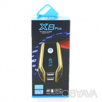 
FM модулятор X8 Plus Bluetooth 2 USB AUX трансмиттер Если вы любите слушать муз. . фото 1