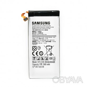 Аккумулятор PowerPlant Samsung Galaxy A3 (EB-BA300ABE) 1900mAh - компактный, ста. . фото 1