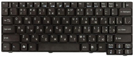 Клавіатура для ноутбука Acer TravelMate (3000, 3010, 3020, 3030, 3040) Black, RU. . фото 2