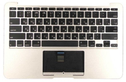 Клавіатура для ноутбука Apple MacBook Air (A1370) 2010+ Black, (Silver TopCase),. . фото 3