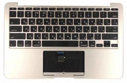 Клавіатура для ноутбука Apple MacBook Air (A1370) 2011+ Black, (Silver TopCase),. . фото 3