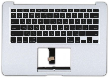 Клавіатура для ноутбука Apple MacBook Air 2012+ (A1466) Black, (Silver TopCase),. . фото 3