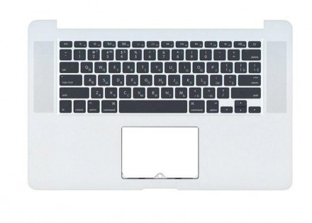 Клавіатура для ноутбука Apple MacBook Pro (A1398) Black, (Silver TopCase), RU (г. . фото 2