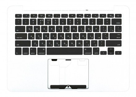 Клавіатура для ноутбука Apple MacBook Pro (A1425) Black, (Silver TopCase), RU (г. . фото 3