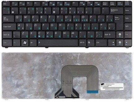 Клавіатура для ноутбука Asus (N20, N20A, N20H) Black, RU Совместимость с моделям. . фото 4