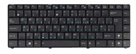 Клавіатура для ноутбука Asus (N20, N20A, N20H) Black, RU Совместимость с моделям. . фото 2