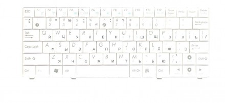 Клавіатура для ноутбука Asus (T91MT) White, RU Совместимость с моделями0KNA-112U. . фото 3