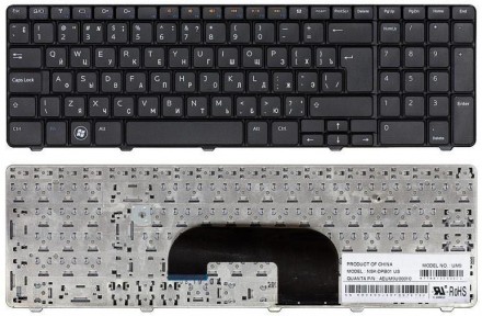 Клавіатура для ноутбука Dell Inspiron (N7010) Black, RU (вертикальний ентер). . фото 4