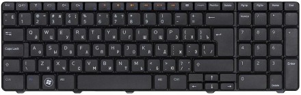 Клавіатура для ноутбука Dell Inspiron (N7010) Black, RU (вертикальний ентер). . фото 2