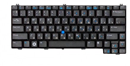 Клавіатура для ноутбука Dell Latitude (D420, D430), з вказівником (Point Stick) . . фото 2