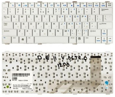 Клавіатура для ноутбука Dell Vostro (1220) White, RU Совместимость с моделямиPK1. . фото 4