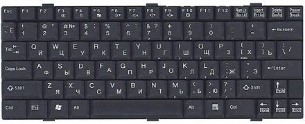 Клавіатура для ноутбука Fujitsu LifeBook (P7010) Black, RU. . фото 2