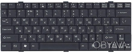 Клавіатура для ноутбука Fujitsu LifeBook (P7010) Black, RU. . фото 1