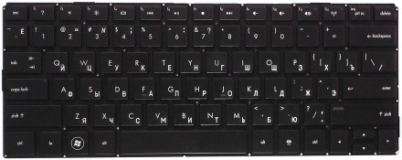 Клавіатура для ноутбука HP Envy (13) Black, (No Frame) RU (горизонтальний ентер). . фото 2