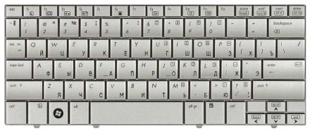 Клавіатура для ноутбука HP Mini (2133, 2140) Silver, RU/EN. . фото 2