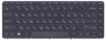 Клавіатура для ноутбука HP Pavilion (14-E) Black, (Black Frame) RU Совместимость. . фото 2