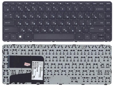 Клавіатура для ноутбука HP Pavilion (14-E) Black, (Black Frame) RU Совместимость. . фото 4