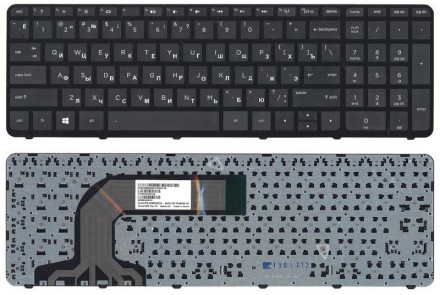 Клавіатура для ноутбука HP Pavilion (17, 17-E) Black, (Black Frame) UA Совместим. . фото 4