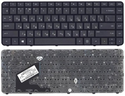Клавіатура для ноутбука HP Pavilion (Chromebook 14) Black, (Black Frame) RU Совм. . фото 4