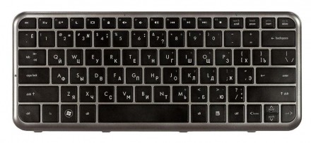 Клавіатура для ноутбука HP Pavilion (DM3-1000) Black, (Gray Frame) RU Совместимо. . фото 2